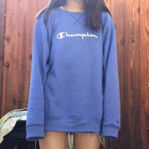 champion blue sweatshirt